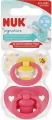 NUK. Signature. Smoczki. 6-18 miesięcy. Pszczółka i różowy - tantis.pl