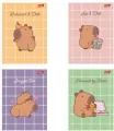 Paczka Zeszyt A4 32k.krata okładka laminowana Capybara Mood mix 15 sztuk - tantis.pl