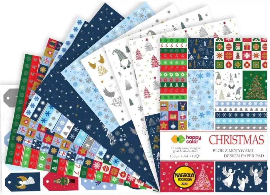 Blok christmas z efektami A4/10K HAPPY COLOR - tantis.pl