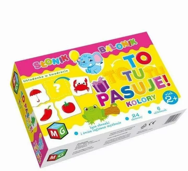 To tu pasuje Kolory. Słonik Balonik - tantis.pl