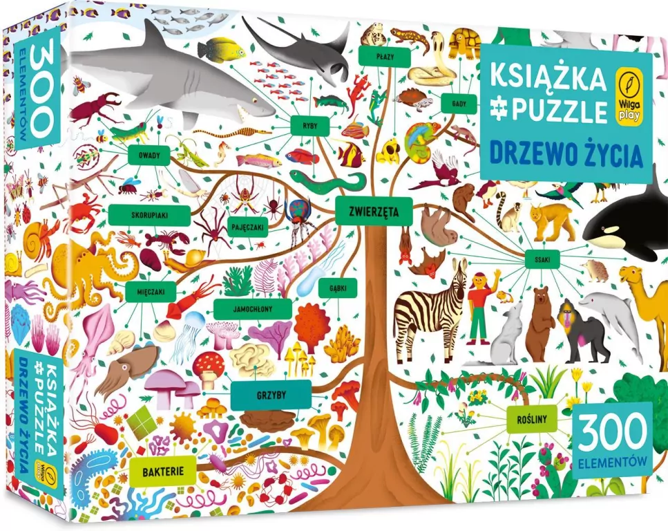 Książka i puzzle. Drzewo życia, 300 elementów - tantis.pl