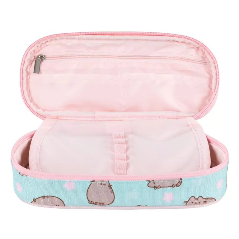 Piórnik saszetka z wewnętrzną klapką Pusheen mint - tantis.pl