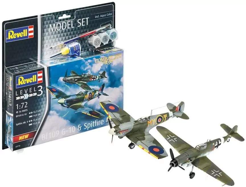 Messerschmitt Bf109G-10. Model set combat 1:72 - tantis.pl