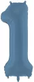 Balon foliowy cyfra 1 86cm granat - tantis.pl