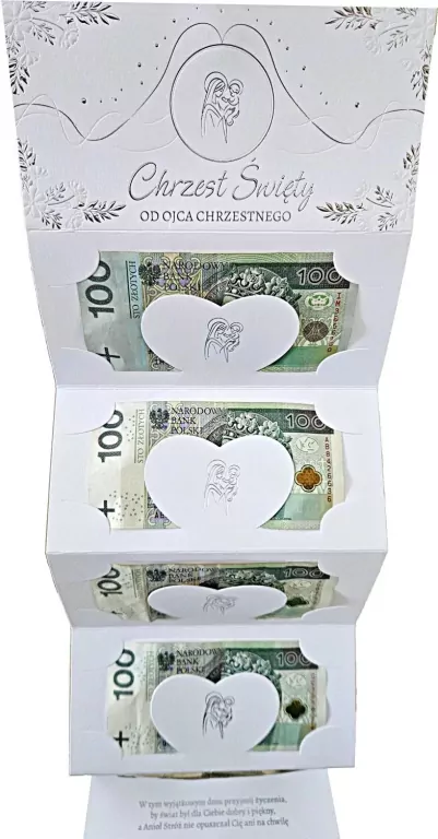 KARNET CHRZEST DL HARMONIJKA Z KOP ZLO NER 001OJ - tantis.pl