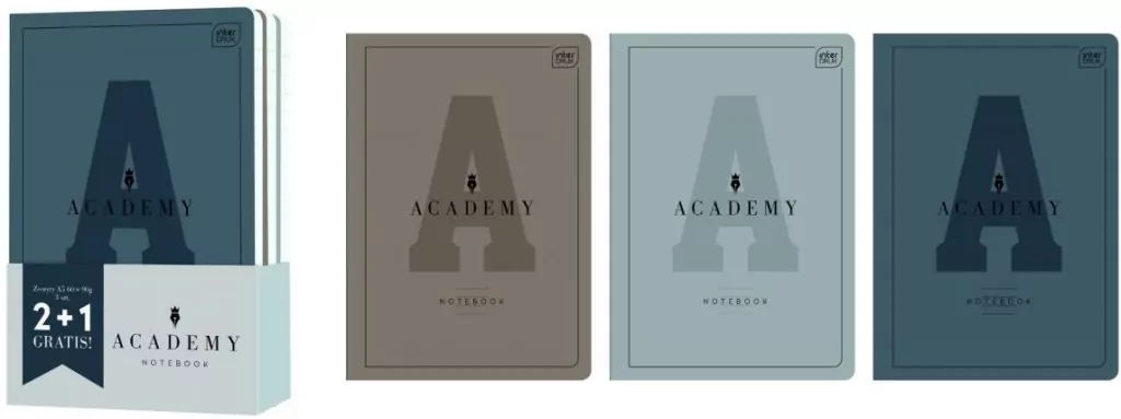 Zeszyt A5/60K linia Academy Hybrid Carbon - tantis.pl