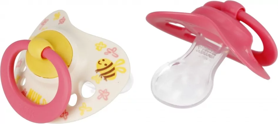 NUK. Signature. Smoczki. 18-36 miesięcy. Pszczółka i czerwony - tantis.pl