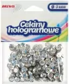 Cekiny hologramowe H 80 srebrny - tantis.pl