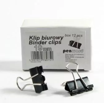Klip biurowy 19mm (12szt) - tantis.pl