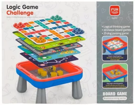 Gra planszowa 10 klasycznych gier Logic Game Challenge HC600503