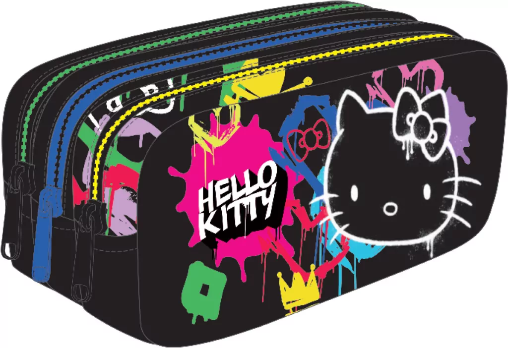 Saszetka Hello Kitty Primus Black Neon - tantis.pl