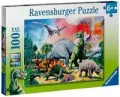 Puzzle 100. Pośród dinozaurów - tantis.pl
