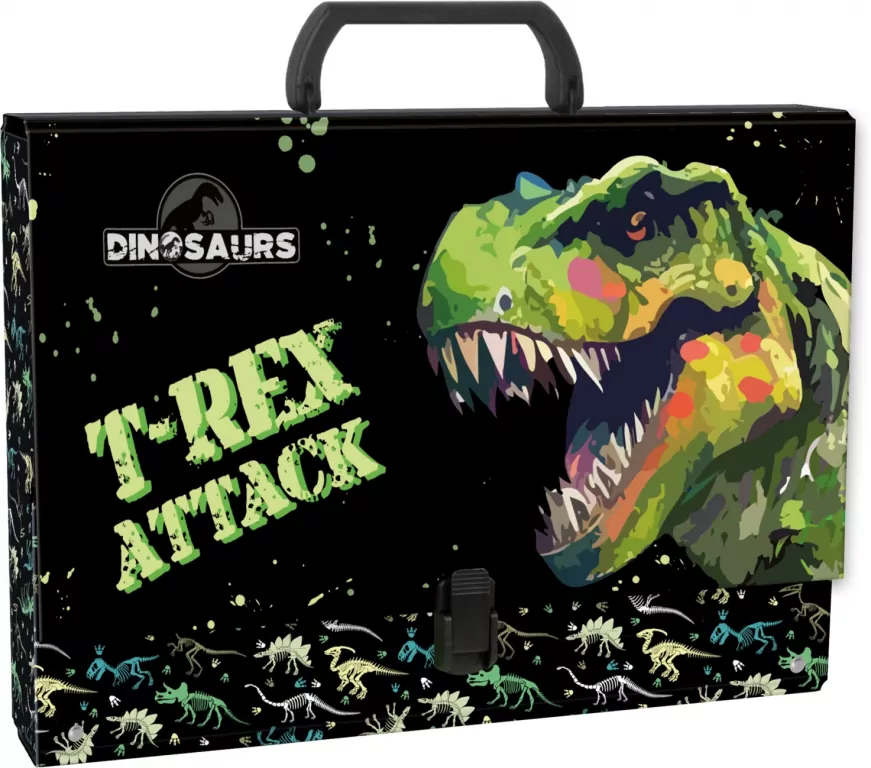 Teczka twarda z rączką Dinozaur 20 DERFORM - tantis.pl