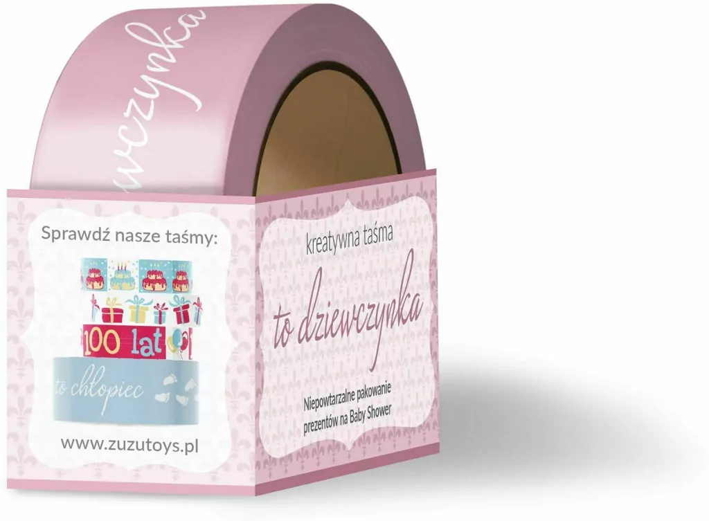 Taśma do pakowania prezentów. To dziewczynka - tantis.pl