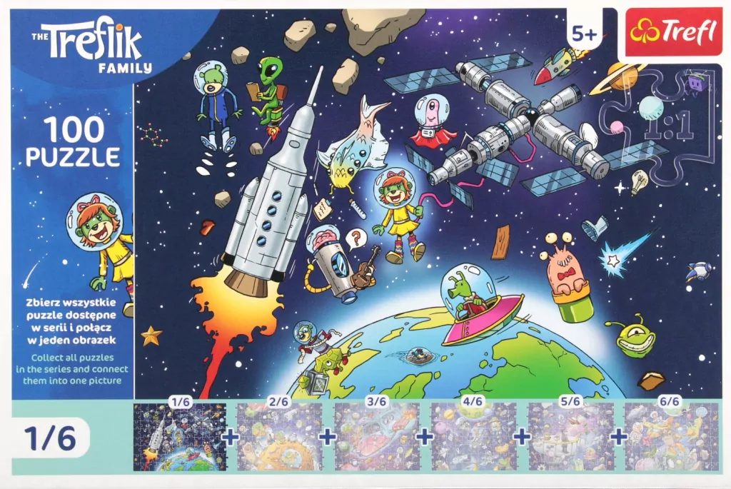 Puzzle 100 Treflinka w kosmosie TREFL - tantis.pl