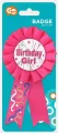 Kotylion Birthday Girl różowy - tantis.pl
