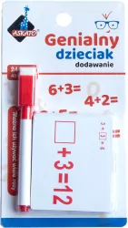 Fiszki matematyczne Dodawanie. Genialny dzieciak