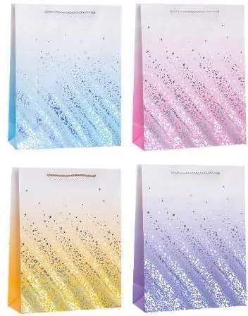 Torebka ozdobna 31x42x12cm hot-stamp mix ROZETTE - tantis.pl