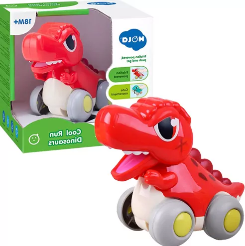 Dinozaur interaktywny z napędem czerwony - tantis.pl