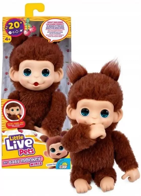 Little Live Pets - Mini Małpka Chikki Cherry - tantis.pl