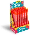 Display Długopis żelowy QUICK DRY czerwony 24 szt. 6001157 - tantis.pl