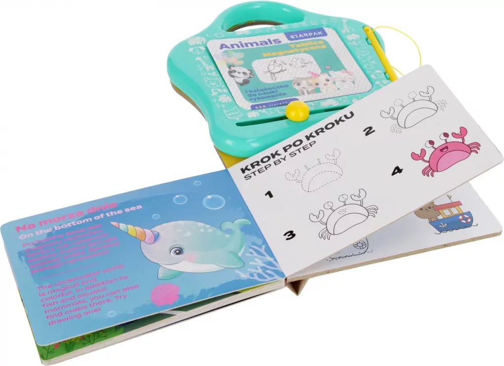 Tablica magnetyczna do nauki rysunków Animals - tantis.pl