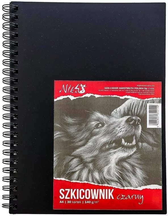 Szkicownik A4/30K 140g czarny - tantis.pl