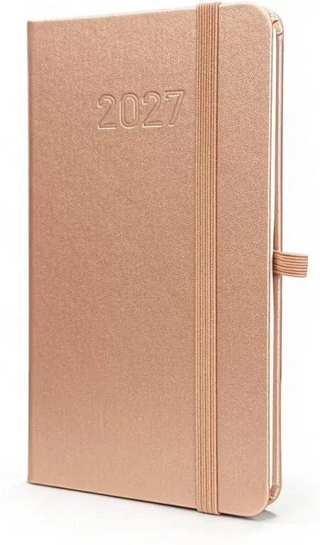 Kalendarz 2027 B6 Slim Tygodniowy Rose Gold - tantis.pl