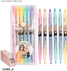 Flamastry Top Model pastelowe 6 kolorów 13385A