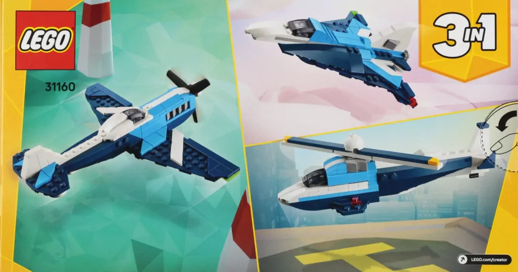 LEGO® Creator. Statek powietrzny: samolot. 31160 - tantis.pl