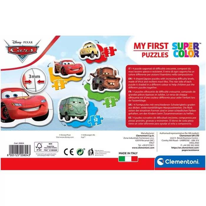 Auta. Cars. Moje Pierwsze. Puzzle 4w1 - tantis.pl