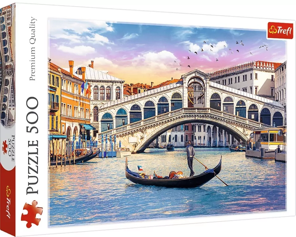 Puzzle 500. Most Rialto, Wenecja TREFL - tantis.pl