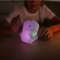 Lampka nocna LED RGB Dino z budzikiem - tantis.pl