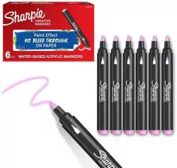 Markery akrylowe różowe