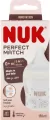 NUK. Perfect Match. Butelka z silikonowym smoczkiem. 150 ml. Tęcza - tantis.pl