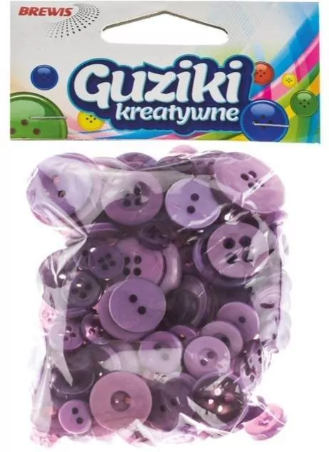 Guziki kreatywne. Fioletowe - tantis.pl