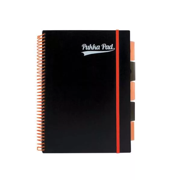Kołozeszyt neon A4 Project Book pomarańczowy, kratka - tantis.pl