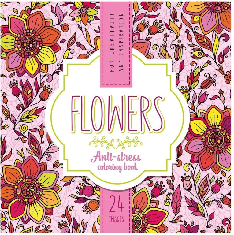 Kolorowanka antystresowa 200x200 12 Flowers - tantis.pl