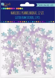 Naklejki z pianki śnieżynki