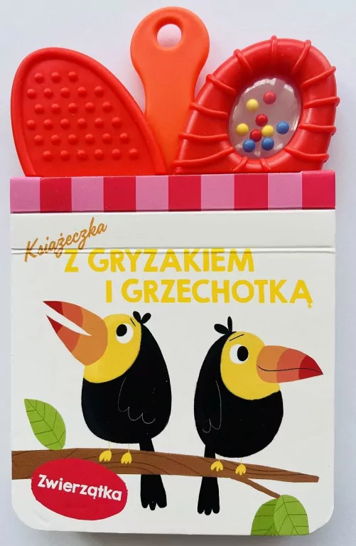 Książeczka z gryzakiem i grzechotką. Zwierzątka - tantis.pl