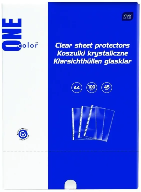 Koszulki krystaliczne A4 45mic 100szt - tantis.pl