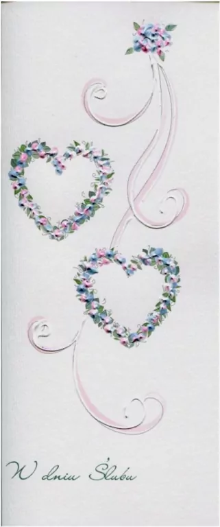 Karnet Ślub. Dwa serca - tantis.pl