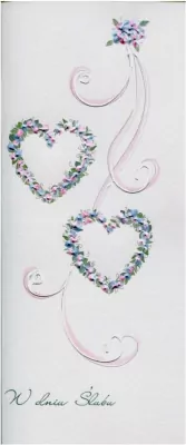 Karnet Ślub. Dwa serca