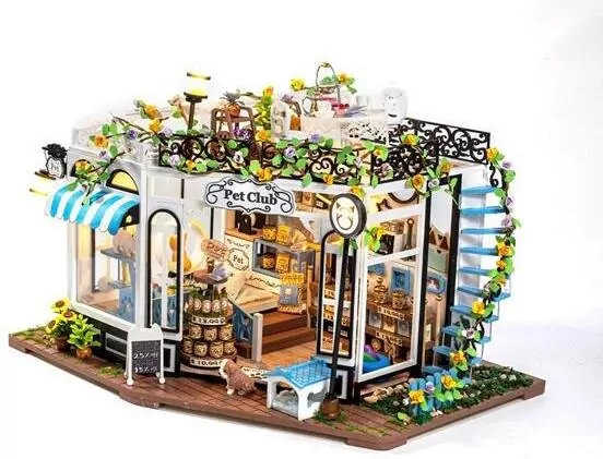 Puzzle 3D Sklep dla zwierzaków z kawiarnią - tantis.pl