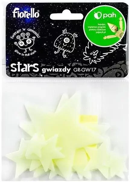 Ozdoby fluorescencyjne Gwiazdki mix - tantis.pl