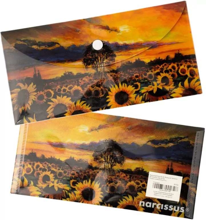 Teczka kopertowa PP DL Słoneczniki - tantis.pl