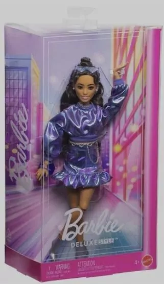Barbie Deluxe Style Lalka Niebieski komplet - tantis.pl