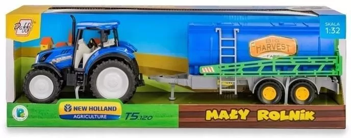 Traktor New Holland T5 z opryskiwaczem 1:32 - tantis.pl