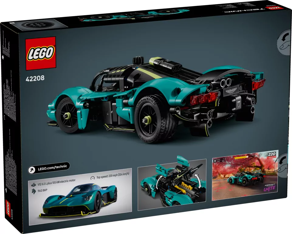 LEGO® Technic. Aston Martin Valkyrie 42208 - tantis.pl