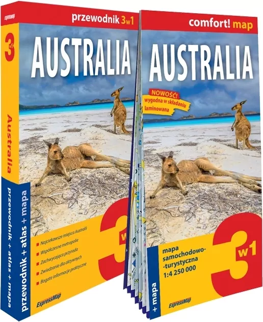 Australia 3w1: przewodnik + atlas + mapa - tantis.pl